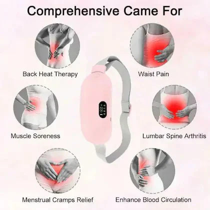 New Period Cramp Relief Electric Heating Belt Massager
